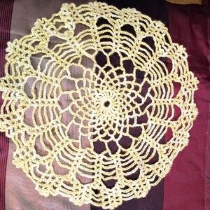 Vintage handmade crochet doily